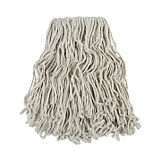 Boardwalk Banded Cotton Mop Head, #24, White, 12/Carton (BWKCM02024S)