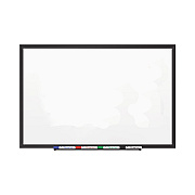 Quartet Classic Series Porcelain Magnetic Dry Erase Board, 36 x 24, White Surface, Black Aluminum Frame (QRT2543B)