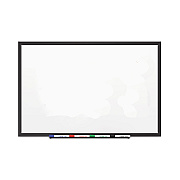 Quartet Classic Series Porcelain Magnetic Dry Erase Board, 48 x 36, White Surface, Black Aluminum Frame (QRT2544B)