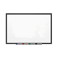 Quartet Classic Series Porcelain Magnetic Dry Erase Board, 60 x 36, White Surface, Black Aluminum Frame (QRT2545B)