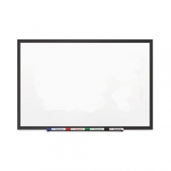 Quartet Classic Series Porcelain Magnetic Dry Erase Board, 60 x 36, White Surface, Black Aluminum Frame (2545B)