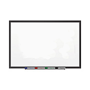 Quartet Classic Series Porcelain Magnetic Dry Erase Board, 96 x 48, White Surface, Black Aluminum Frame (QRT2548B)