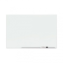 Quartet Element Framed Magnetic Glass Dry-Erase Boards, 50 x 28, White Surface, Silver Aluminum Frame (G5028E)