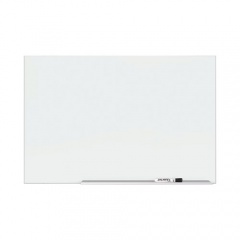 Quartet Element Framed Magnetic Glass Dry-Erase Boards, 74 x 42, White Surface, Silver Aluminum Frame (G7442E)