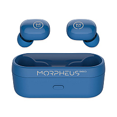Morpheus 360 Spire True Wireless Earbuds Bluetooth In-Ear Headphones with Microphone, Island Blue (MHSTW1500L)