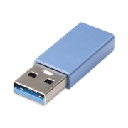 JENSEN USB-C Female to USB-A Male Adapter, Blue (JU832ACMV)