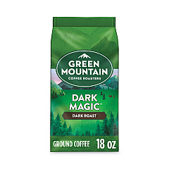 Green Mountain Coffee Roasters Roasters Roasters Dark Magic Ground Coffee, 18 oz Bag (GMT7134EA)