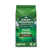 Green Mountain Coffee Roasters Roasters Roasters Dark Magic Whole Bean Coffee, 18 oz Bag (GMT7568EA)