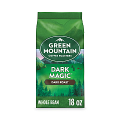 Green Mountain Coffee Roasters Roasters Roasters Dark Magic Whole Bean Coffee, 18 oz Bag (GMT7568EA)