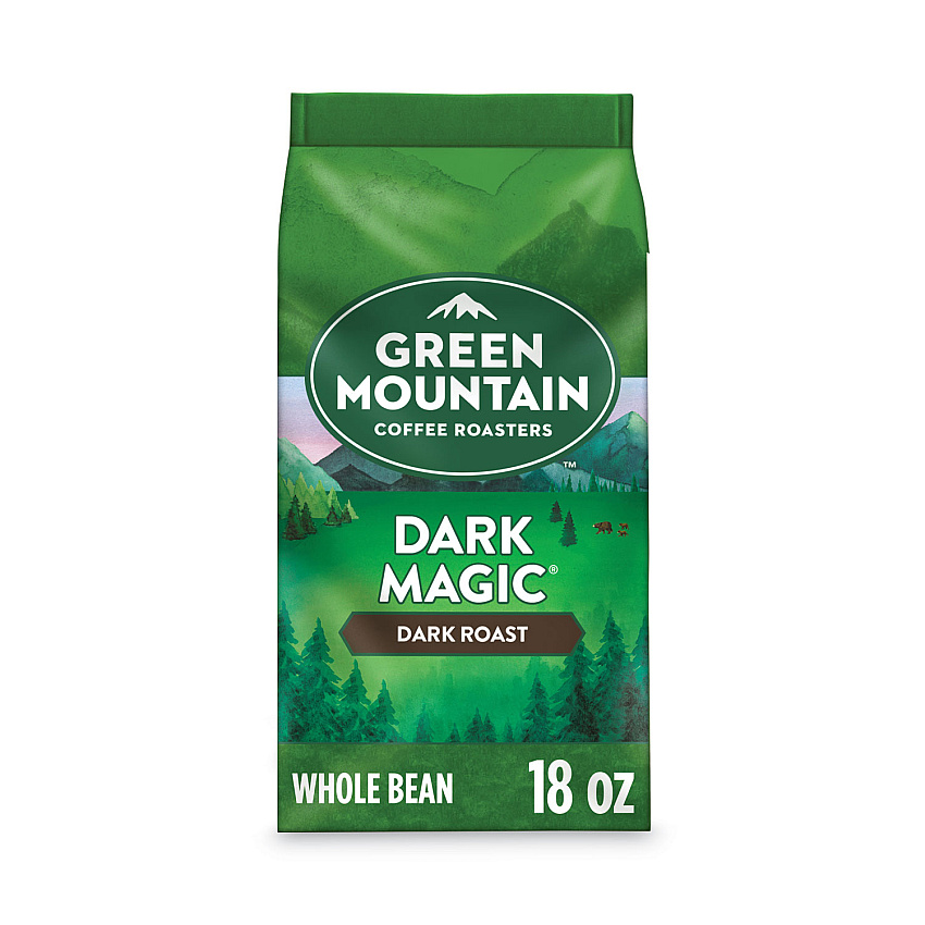 Green Mountain Coffee Roasters Roasters Roasters Dark Magic Whole Bean Coffee, 18 oz Bag (GMT7568EA)