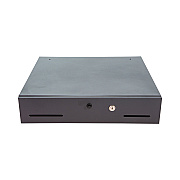 CONTROLTEK Metal Cash Drawer, Coin/Cash, 10 Compartments, 16 x 11.25 x 2.25, Black (CNK500122)
