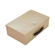 CONTROLTEK Heavy Duty Fire Retardant Box, 1 Compartment, 12.75 x 8.25 x 4, Sand (CNK500123)