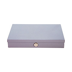 CONTROLTEK Heavy Duty Low Profile Cash Box, 6 Compartments, 11.5 x 8.2 x 2.2, Gray (CNK500126)