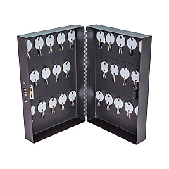 CONTROLTEK Combination Lockable Key Cabinet, 28-Key, Metal, Black, 7.75 x 3.25 x 11.5 (CNK500127)