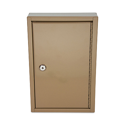 CONTROLTEK Key Lockable Key Cabinet, 30-Key, Metal, Sand, 8 x 2.63 x 12.13 (CNK500130)
