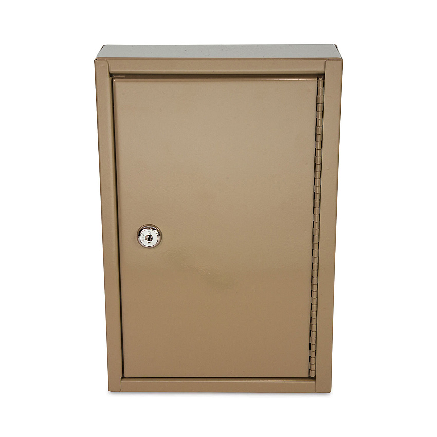 CONTROLTEK Key Lockable Key Cabinet, 30-Key, Metal, Sand, 8 x 2.63 x 12.13 (CNK500130)