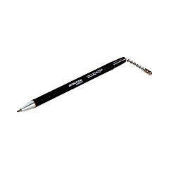 CONTROLTEK Replacement Antimicrobial Counter Chain Ballpoint Counter Pen, Medium, 1 mm, Black Ink, Black (CNK555565)