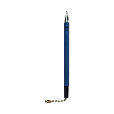 CONTROLTEK Antimicrobial Ballpoint Counter Pen, Medium, 1 mm, Blue Ink, Blue (CNK555566)