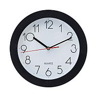 Universal Bold Round Wall Clock, 9.75" Overall Diameter, Black Case, 1 AA (sold separately) (UNV10421)
