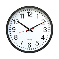 Universal Classic Round Wall Clock, 12.63" Overall Diameter, Black Case, 1 AA (sold separately) (UNV10431)