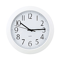 Universal Whisper Quiet Clock, 12" Overall Diameter, White Case, 1 AA (sold separately) (UNV10461)