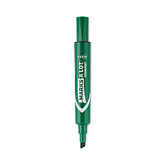 Avery MARKS A LOT Regular Desk-Style Permanent Marker, Broad Chisel Tip, Green, Dozen (7885) (AVE07885)