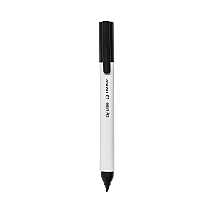 TRU RED Dry Erase Marker, Pen-Style, Fine Bullet Tip, Black, 4/Pack (TUD24376609)