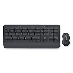 Logitech Signature MK650 Wireless Keyboard and Mouse Combo for Business, 2.4 GHz Frequency/32 ft Wireless Range, Graphite (LOG920010909)