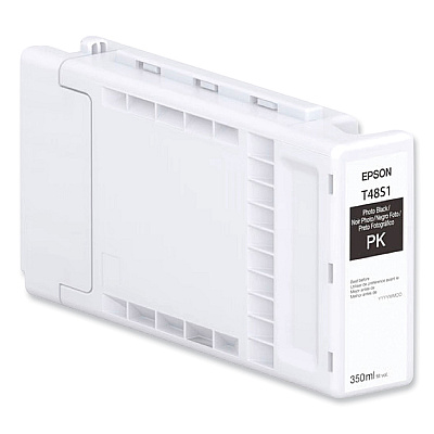 Epson T48S120 (T48S) UltraChrome PRO6 High-Yield Ink, 350 mL, Photo Black