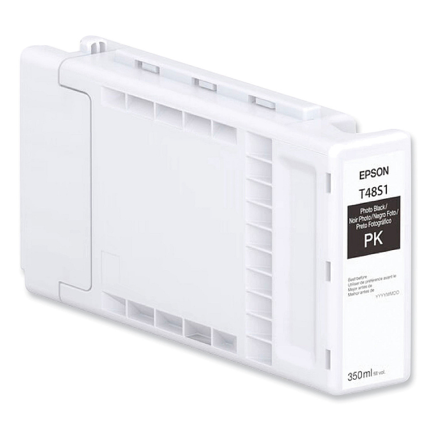 Epson T48S120 (T48S) UltraChrome PRO6 High-Yield Ink, 350 mL, Photo Black