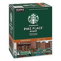 Starbucks Pike Place Coffee K-Cups Pack, 24/Box (SBK011111156)