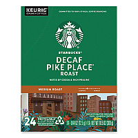 Starbucks Pike Place Decaf Coffee K-Cups, 96/Carton (SBK011111161CT)