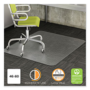 deflecto Duramat Moderate Use Chair Mat, Low Pile Carpet, Roll, 46 X 60, Rectangle, Clear (DEFCM13443FCOM)