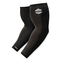 ergodyne Chill-Its 6690 Performance Knit Cooling Arm Sleeve, Polyester/Spandex, Medium, Black, 2 Sleeves (EGO12383)