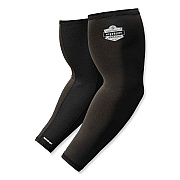 ergodyne Chill-Its 6690 Performance Knit Cooling Arm Sleeve, Polyester/Spandex, Large, Black, 2 Sleeves (EGO12384)