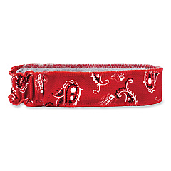 ergodyne Chill-Its 6605 High-Performance Cotton Terry Cloth Sweatband, One Size Fits Most, Red Western (EGO12423)