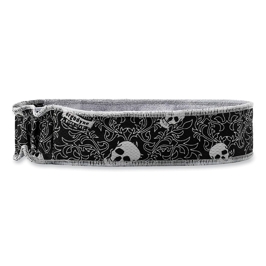 ergodyne Chill-Its 6605 High-Performance Terry Cloth Sweatband, Cotton Terry Cloth, One Size Fits Most, Skulls (EGO12489)