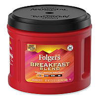 Folgers Coffee, Breakfast Blend, 22.6 oz Canister (FOLSMU20529)
