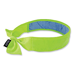 ergodyne Chill-Its 6700CT Cooling Bandana PVA Tie Headband, One Size Fits Most, Lime (EGO12566)