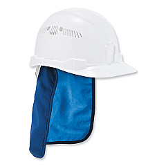 ergodyne Chill-Its 6717CT Cooling Hard Hat Pad and Neck Shade - PVA, 12.5 x 9.75, Blue (EGO12596)