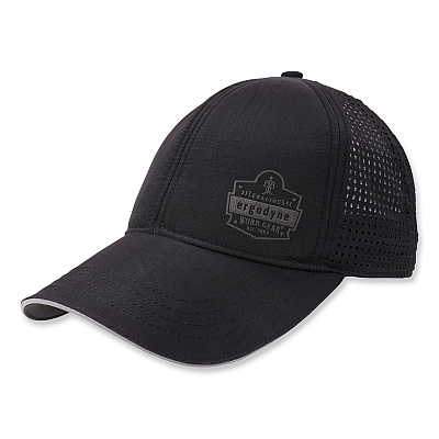 ergodyne Chill-Its 8937 Performance Cooling Baseball Hat, One Size Fits Most, Black (EGO12604)