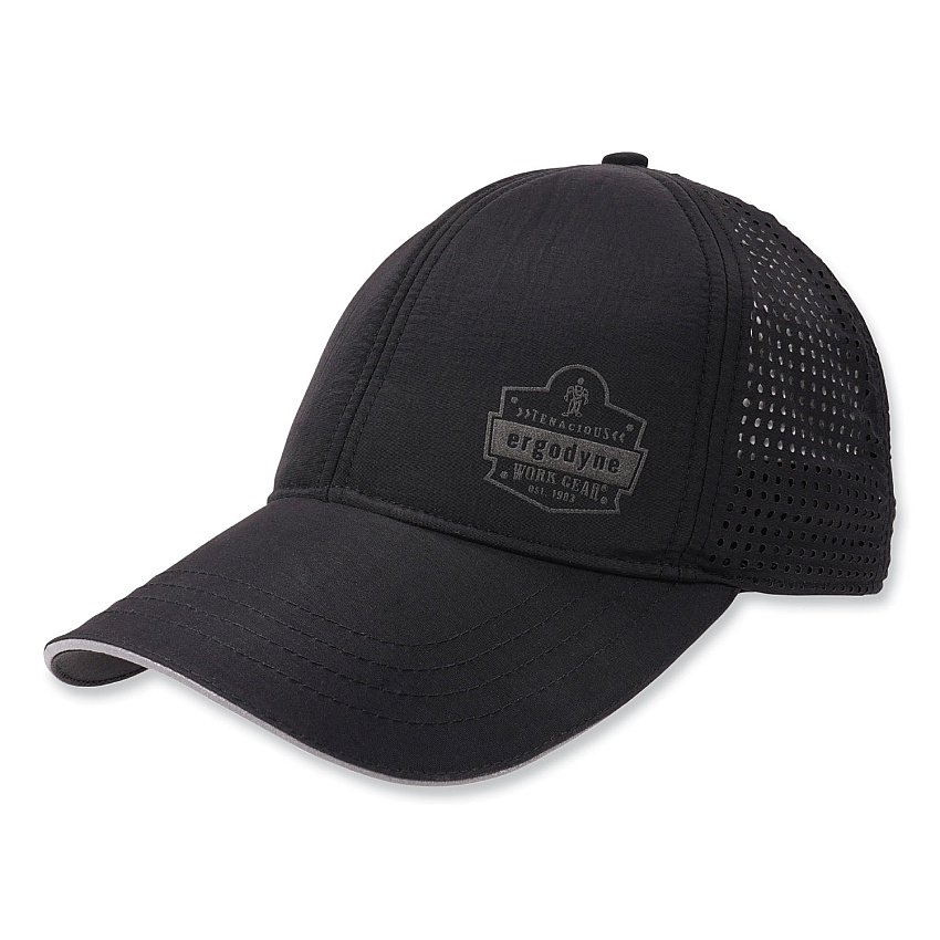 ergodyne Chill-Its 8937 Performance Cooling Baseball Hat, One Size Fits Most, Black (EGO12604)