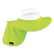 ergodyne Chill-Its 6660 Hard Hat Brim + Neck Shade, 19.5 x 9.75, Lime (EGO12640)