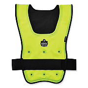 ergodyne Chill-Its 6687 Economy Dry Evaporative Cooling Elastic Waist Vest, Nylon, Small/Medium, Lime (EGO12683)