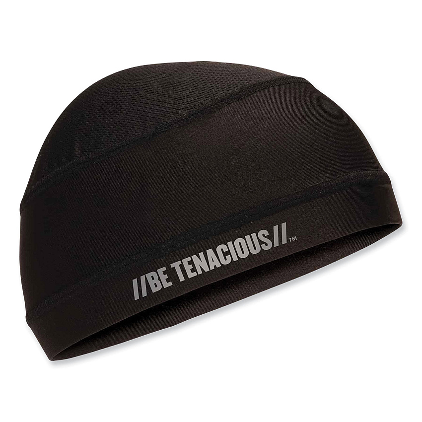 ergodyne Chill-Its 6632 Performance Knit Cooling Skull Cap, Polyester/Spandex, One Size Fits Most, Black (EGO12686)