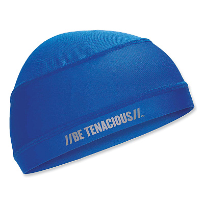 ergodyne Chill-Its 6632 Performance Knit Cooling Skull Cap, Polyester/Spandex, One Size Fits Most, Blue (EGO12689)