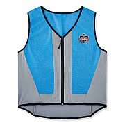 ergodyne Chill-Its 6667 Wet Evaporative PVA Cooling Vest with Zipper, PVA, Medium, Blue (EGO12693)