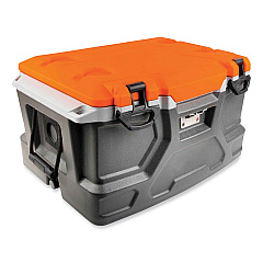 ergodyne Chill-Its 5171 48-Quart Industrial Hard Sided Cooler, Orange/Gray (EGO13171)