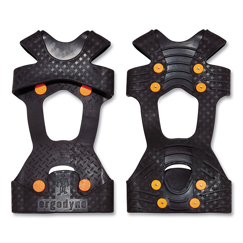 ergodyne Trex 6300TC One-Piece Slip-on Tungsten Carbide Ice Cleats, X-Large, Black, Pair (EGO16735)