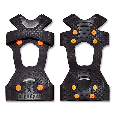 ergodyne Trex 6300TC One-Piece Slip-on Tungsten Carbide Ice Cleats, 2X-Large, Black, Pair (EGO16736)